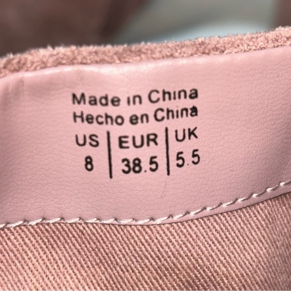 CALL IT SPRING Open Toe Heel Side Zip Suede Ankle Heel Booties Size 8 - Picture 3 of 11